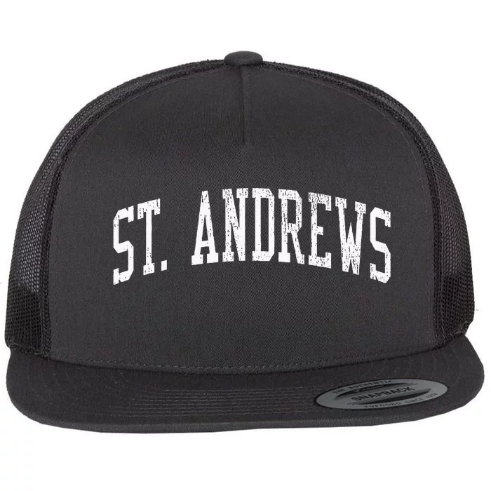 St. Andrews Sc Vintage Athletic Sports Js02 Flat Bill Trucker Hat