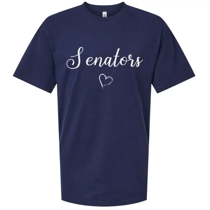 Senators Above Small Heart Dover Sueded Cloud Jersey T-Shirt