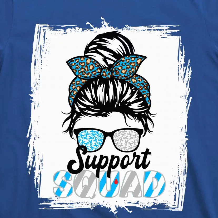 Support Awareness Squad I Juvenile T1D Type 1 Diabetes T-Shirt