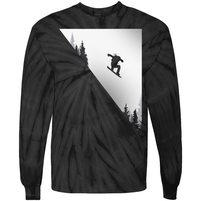 Snowboard Apparel Snowboarding Snowboarder Snowboard Tie-Dye Long Sleeve Shirt