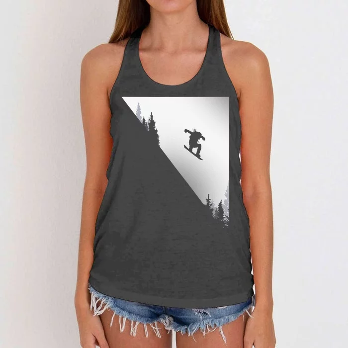 Snowboard Apparel Snowboarding Snowboarder Snowboard Women's Knotted Racerback Tank