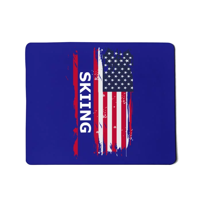 Skiing And Skiers Usa Gift Mousepad