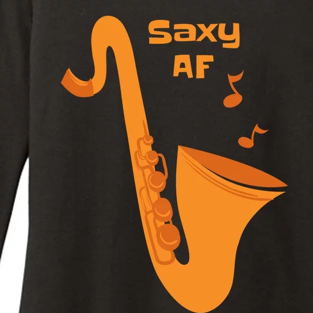 Saxy AF Womens CVC Long Sleeve Shirt