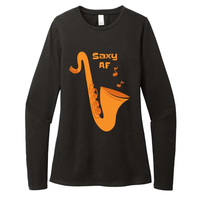 Saxy AF Womens CVC Long Sleeve Shirt