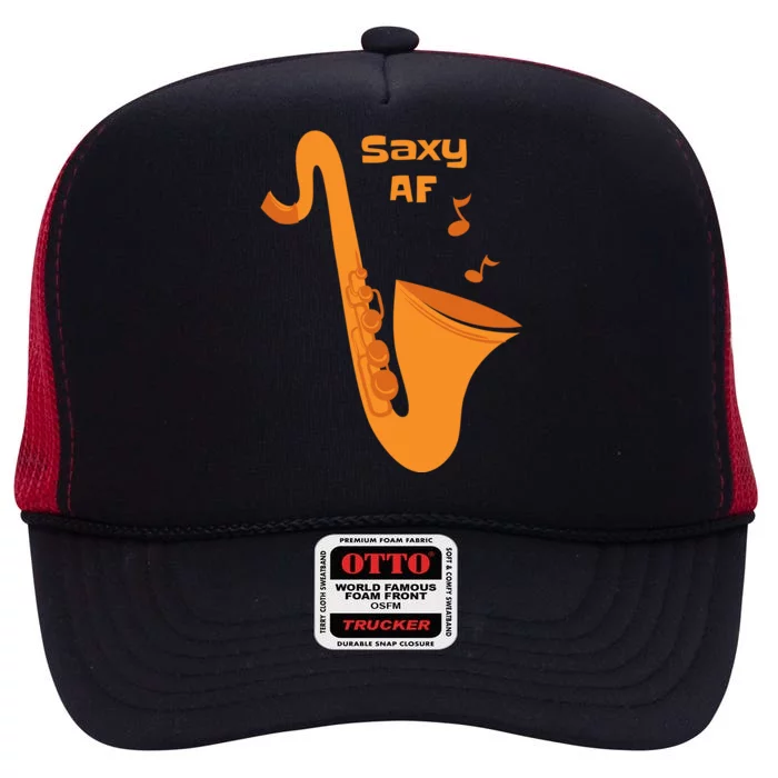 Saxy AF High Crown Mesh Trucker Hat