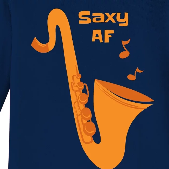 Saxy AF Baby Long Sleeve Bodysuit