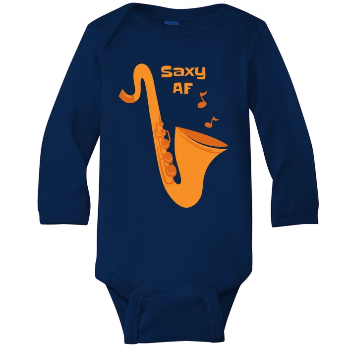 Saxy AF Baby Long Sleeve Bodysuit