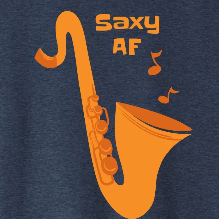 Saxy AF Women's Crop Top Tee