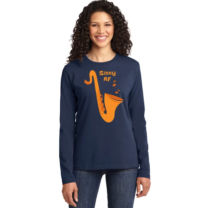 Saxy AF Ladies Long Sleeve Shirt