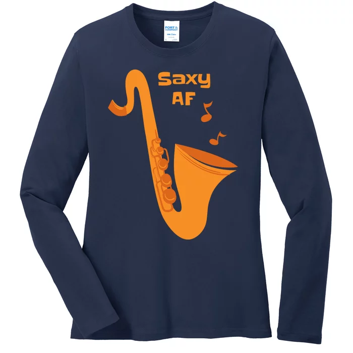 Saxy AF Ladies Long Sleeve Shirt