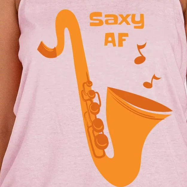 Saxy AF Women's Knotted Racerback Tank