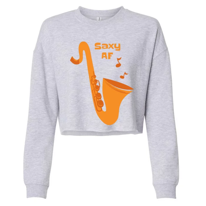 Saxy AF Cropped Pullover Crew