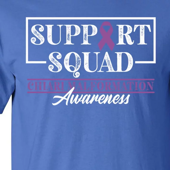 Support Awareness Squad I CM Cerebellum Chiari Malformation Tall T-Shirt