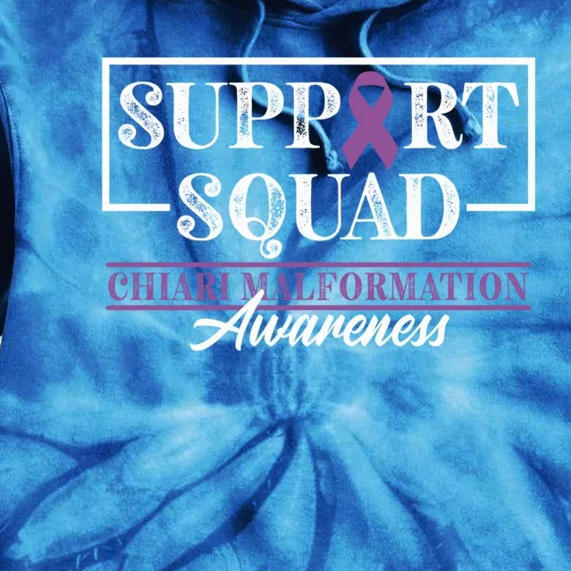 Support Awareness Squad I CM Cerebellum Chiari Malformation Tie Dye Hoodie