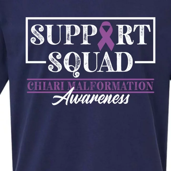 Support Awareness Squad I CM Cerebellum Chiari Malformation Sueded Cloud Jersey T-Shirt