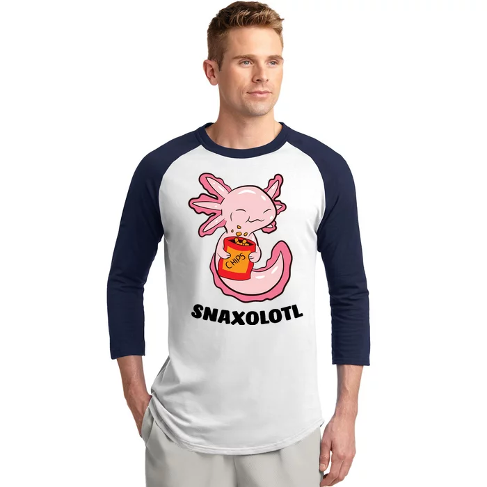 Snaxolotl Axolotls Baseball Sleeve Shirt