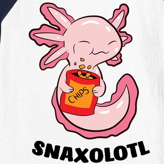 Snaxolotl Axolotls Baseball Sleeve Shirt