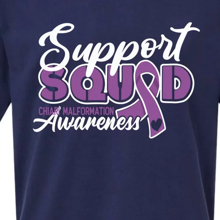 Support Awareness Squad I CM Cerebellum Chiari Malformation Sueded Cloud Jersey T-Shirt