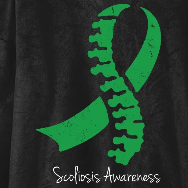 Scoliosis Awareness Hooded Wearable Blanket