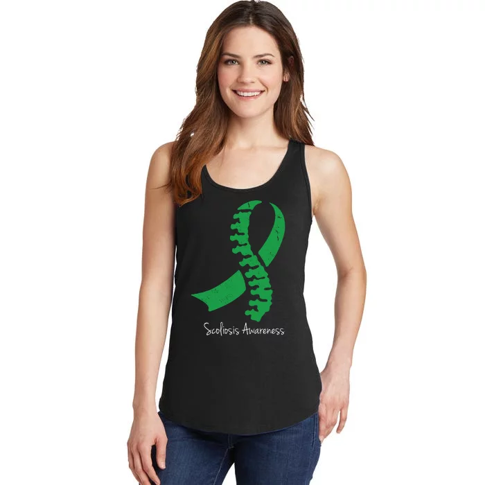 Scoliosis Awareness Ladies Essential Tank