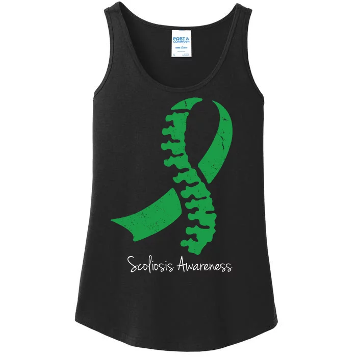 Scoliosis Awareness Ladies Essential Tank