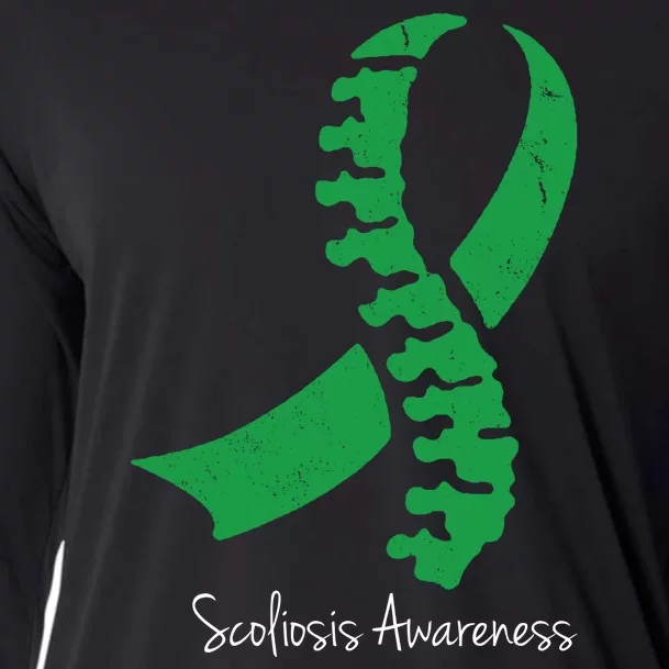 Scoliosis Awareness Cooling Performance Long Sleeve Crew