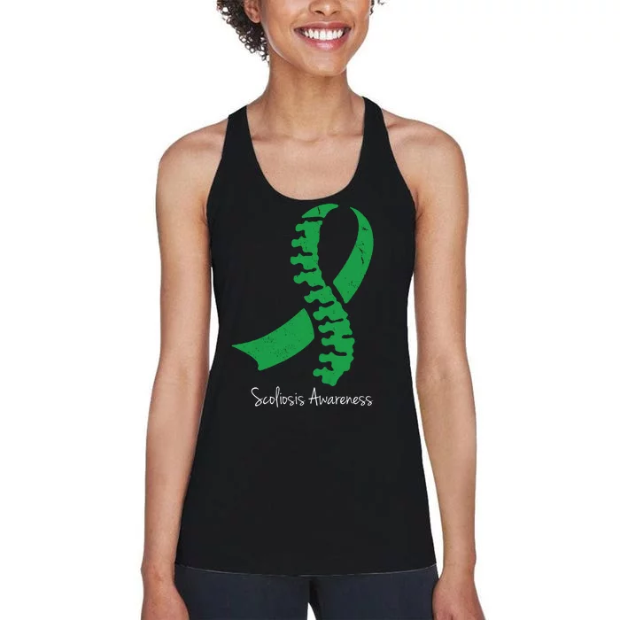 Scoliosis Awareness Women's Racerback Tank