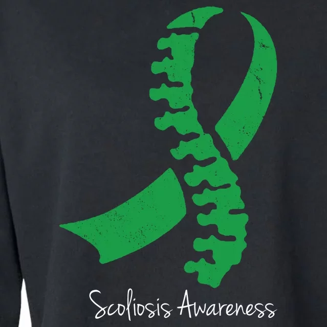 Scoliosis Awareness Cropped Pullover Crew