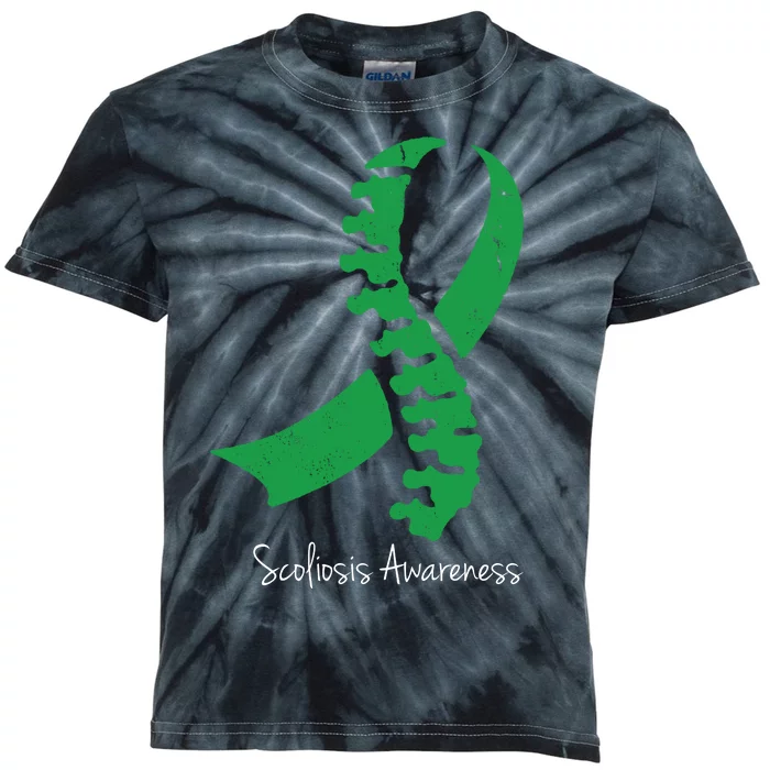 Scoliosis Awareness Kids Tie-Dye T-Shirt