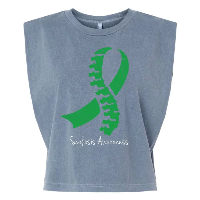 Scoliosis Awareness Garment-Dyed Women's Muscle Tee