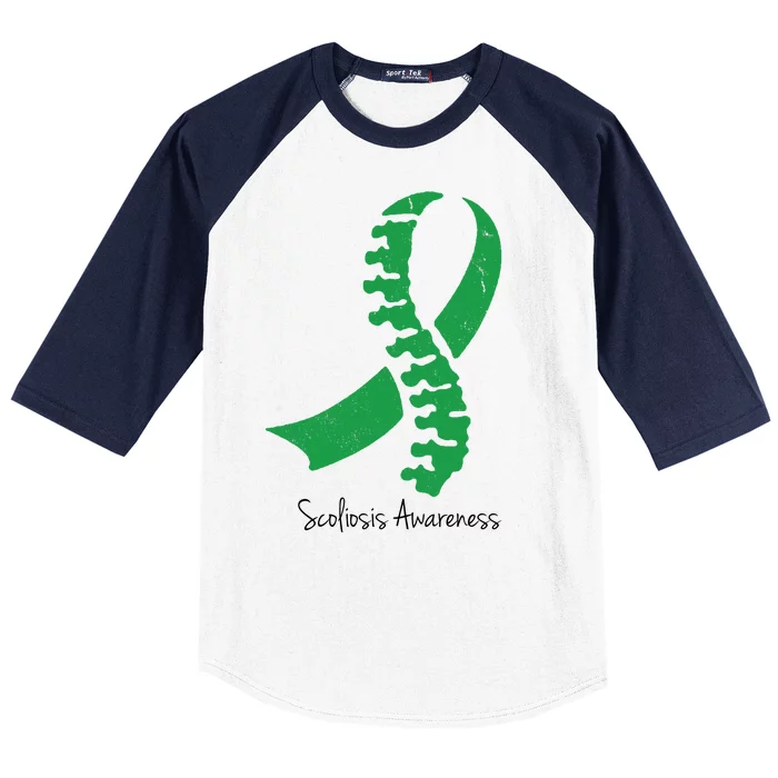 Scoliosis Awareness Baseball Sleeve Shirt