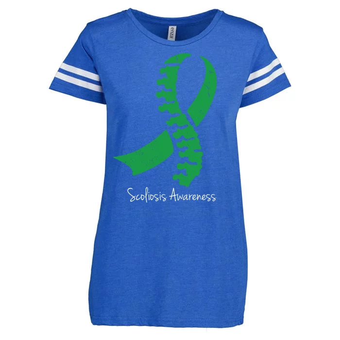 Scoliosis Awareness Enza Ladies Jersey Football T-Shirt