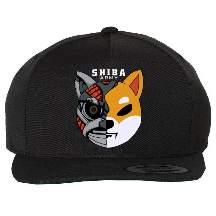 Shiba Army Wool Snapback Cap