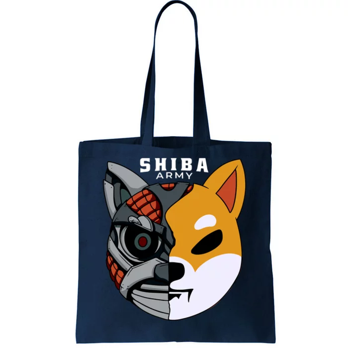 Shiba Army Tote Bag