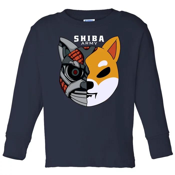 Shiba Army Toddler Long Sleeve Shirt