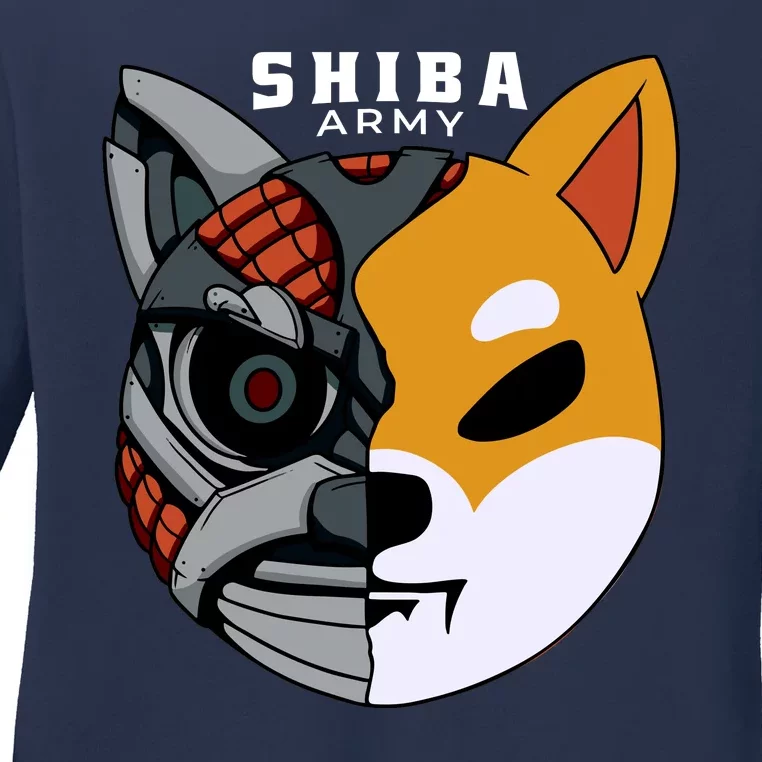 Shiba Army Ladies Long Sleeve Shirt