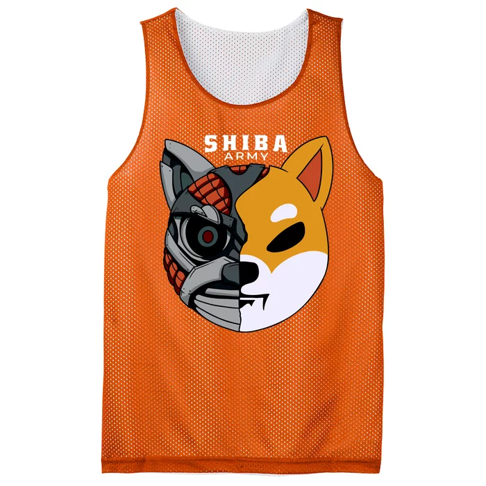 Shiba Army Mesh Reversible Basketball Jersey Tank