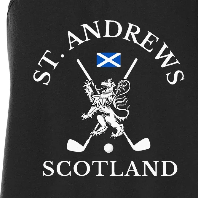 St Andrews Scotland Golf Fan Women's Racerback Tank