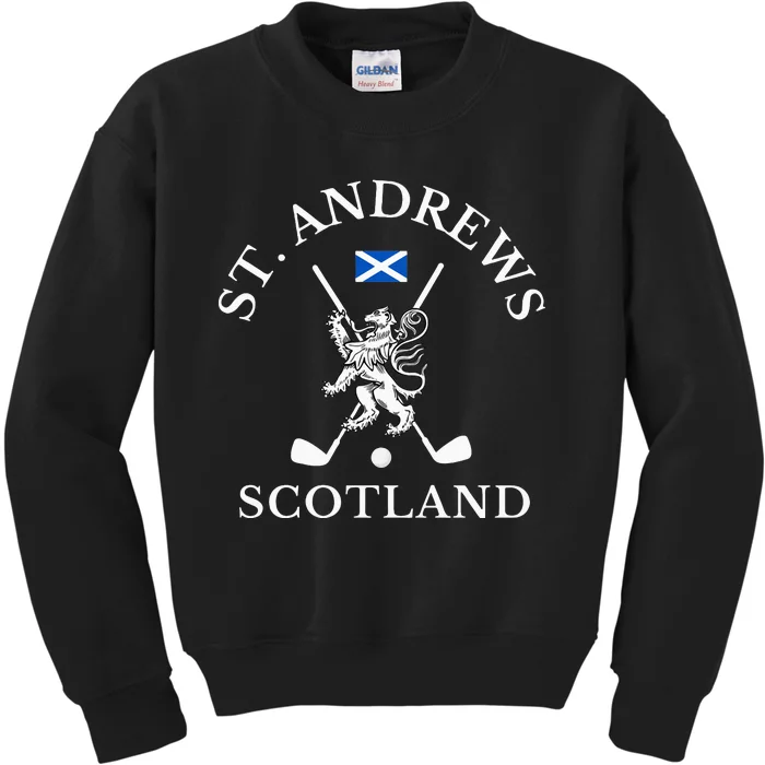 St Andrews Scotland Golf Fan Kids Sweatshirt