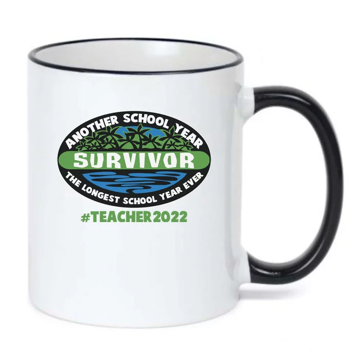 Survivor Another School Year The Longest School Year Ever #Teacher 2022 Black Color Changing Mug