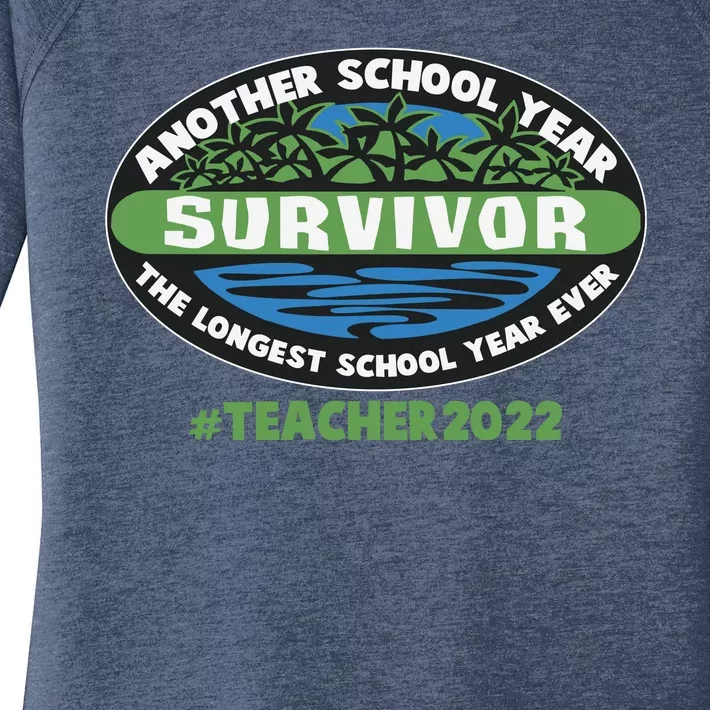 Survivor Another School Year The Longest School Year Ever #Teacher 2022 Women's Perfect Tri Tunic Long Sleeve Shirt