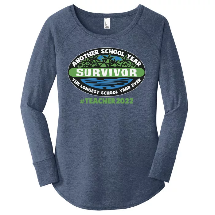 Survivor Another School Year The Longest School Year Ever #Teacher 2022 Women's Perfect Tri Tunic Long Sleeve Shirt