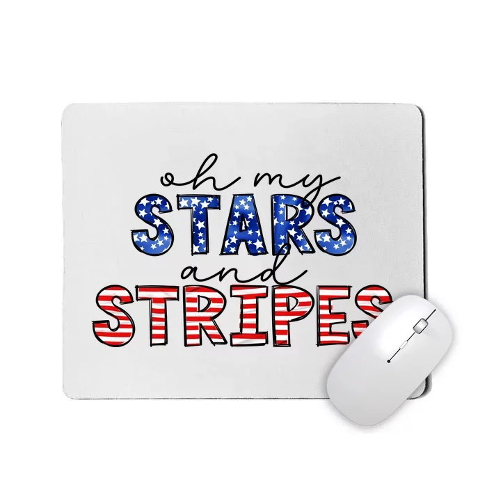 Stars And Stripes 4th Of July Patriotic Celebrate Independence Day Mousepad