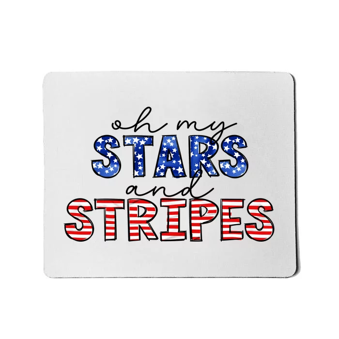 Stars And Stripes 4th Of July Patriotic Celebrate Independence Day Mousepad