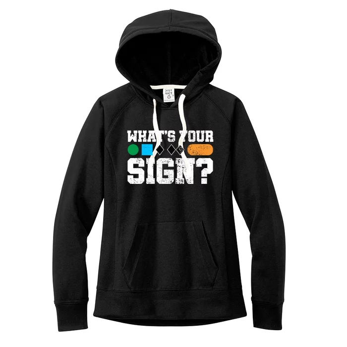 Ski And Snowboard Whats Your Sign? Winter Sport Funny Gift Women's Fleece Hoodie