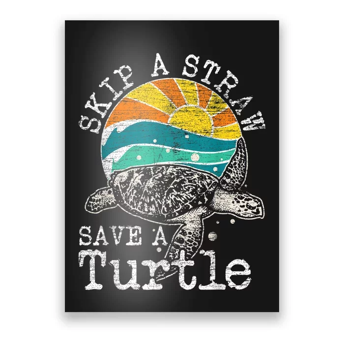 Sea Turtle Skip a Straw Save a Turtle T-Shirt