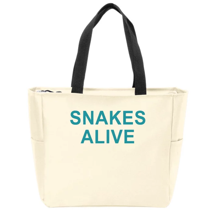 Snakes Alive Zip Tote Bag