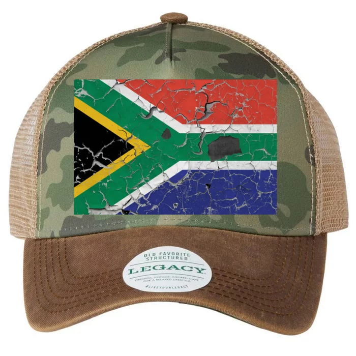 South Africa Stone Flag Legacy Tie Dye Trucker Hat