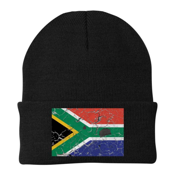 South Africa Stone Flag Knit Cap Winter Beanie