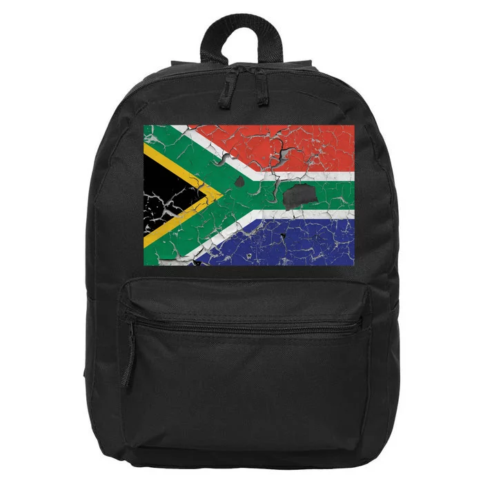 South Africa Stone Flag 16 in Basic Backpack